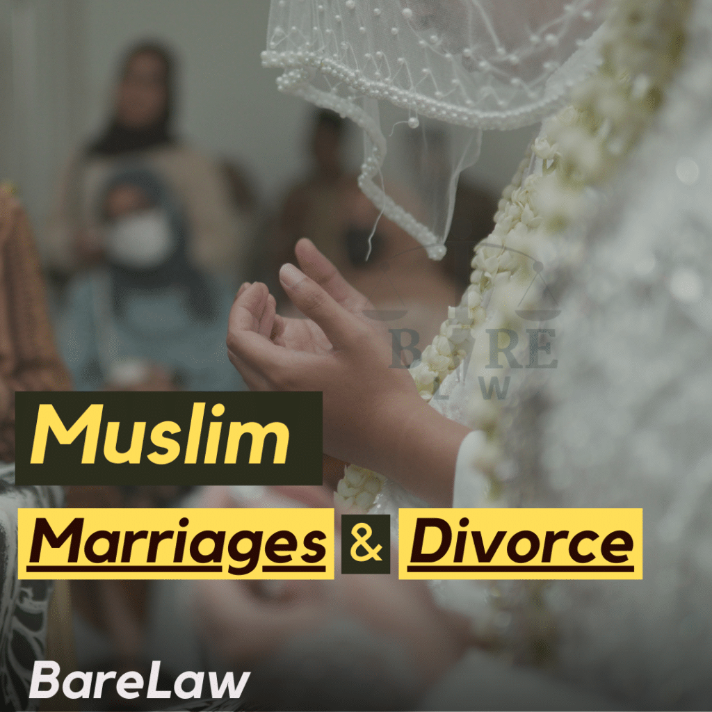 Muslim Marriages And Divorce In India Barelaw Barelaw