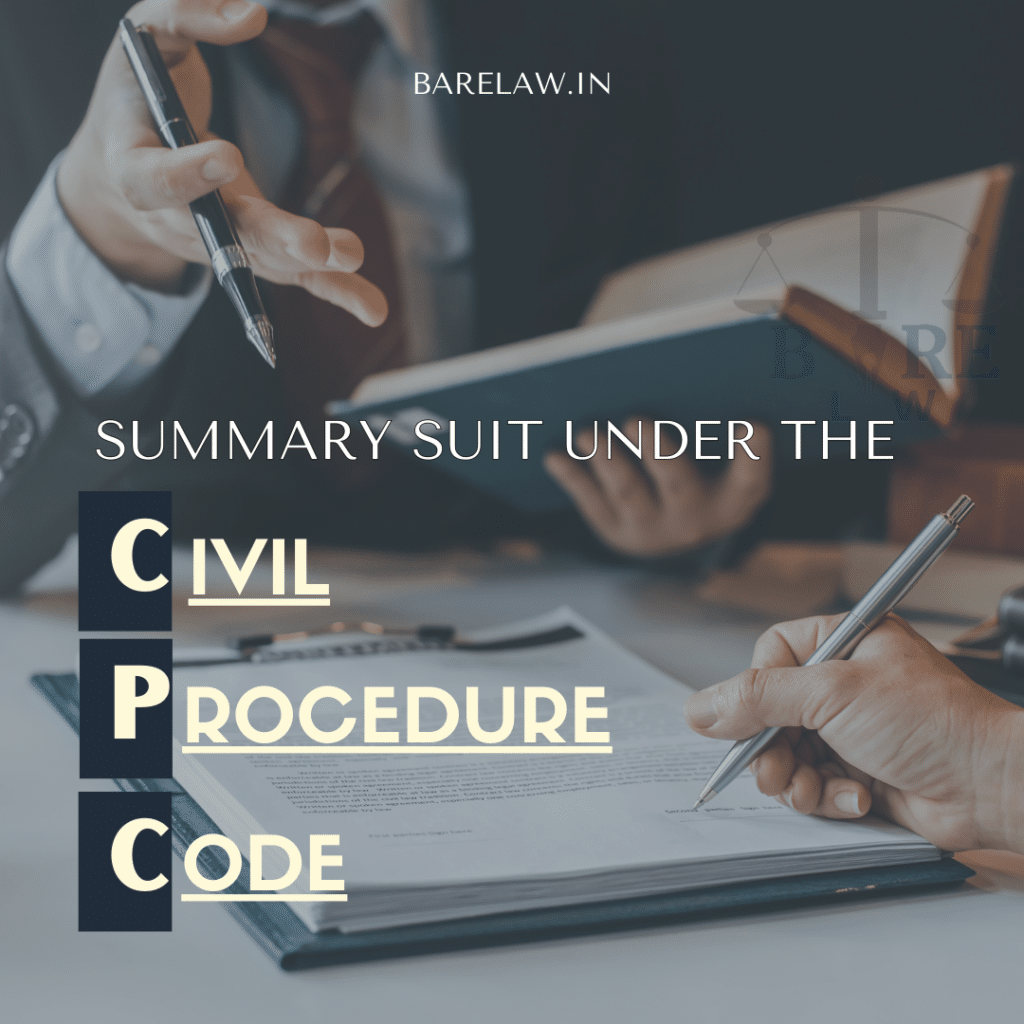 SUMMARY SUIT UNDER THE CIVIL PROCEDURE CODE Rules of Order 37 BareLaw